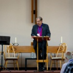 Bishop Steven addressing diocesan synod