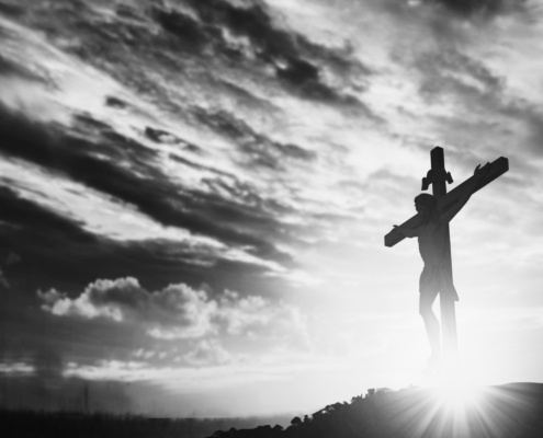 Crucifixion and sunlight