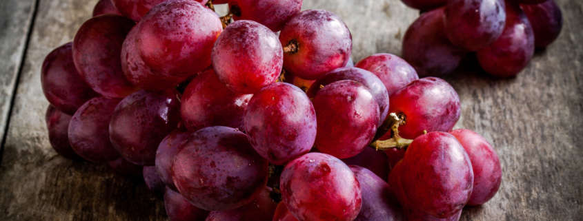 Red grapes