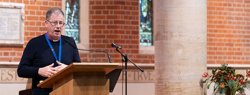 Bishop Steven addressing Area Deans and Lay Chairs. January 2023