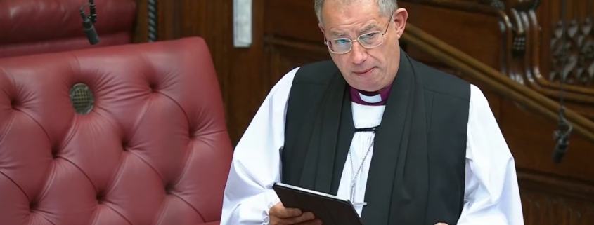 Bishop Steven speaks in the House of Lords