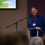Bishop Steven delivers his sermon at the clergy conference 2025