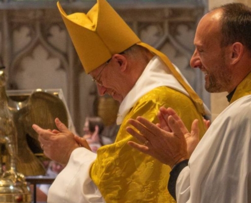Bishop Steven celebrates newly ordained deacons